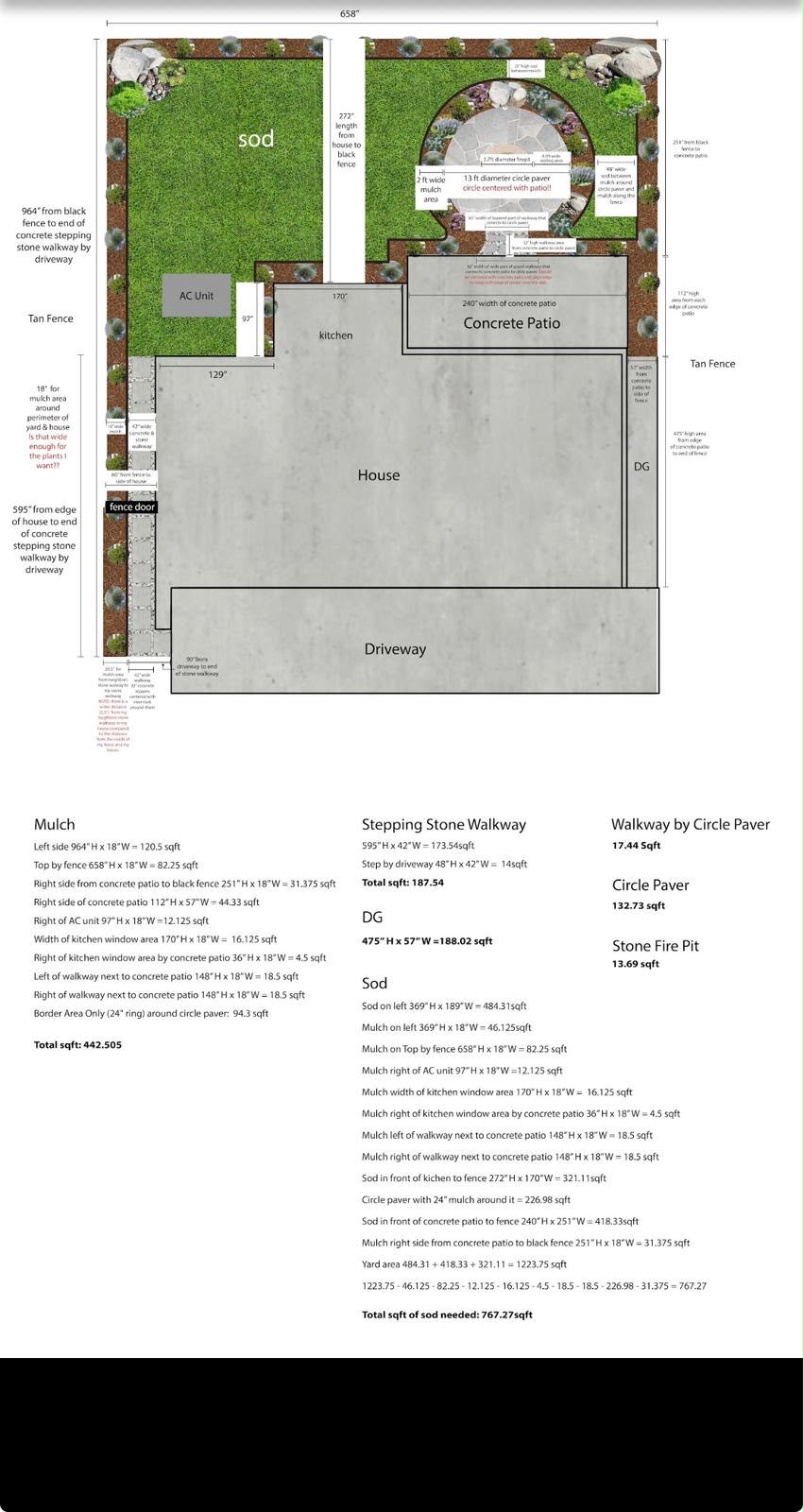 Backyard Design Plan for Ocean Home Builders backyard project in Santa Clarita