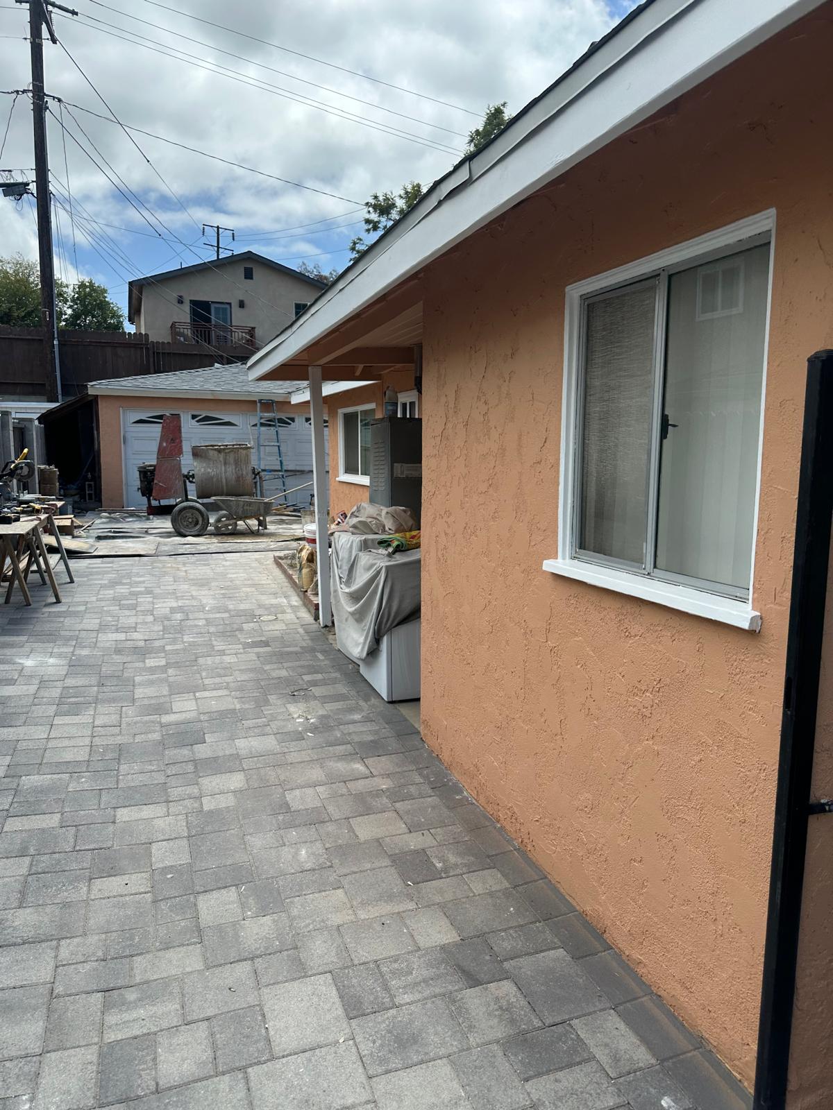 Exterior Progress and Finish at the Ocean Home Builders Torrance project