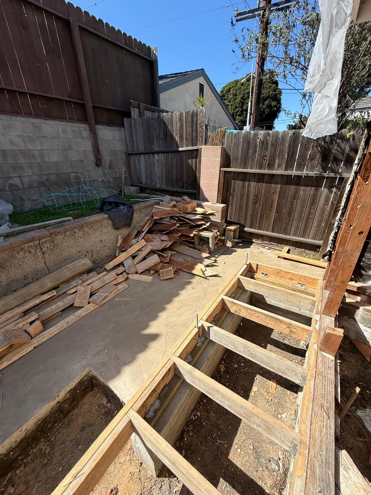 Foundations and Site Work at the Ocean Home Builders Torrance project