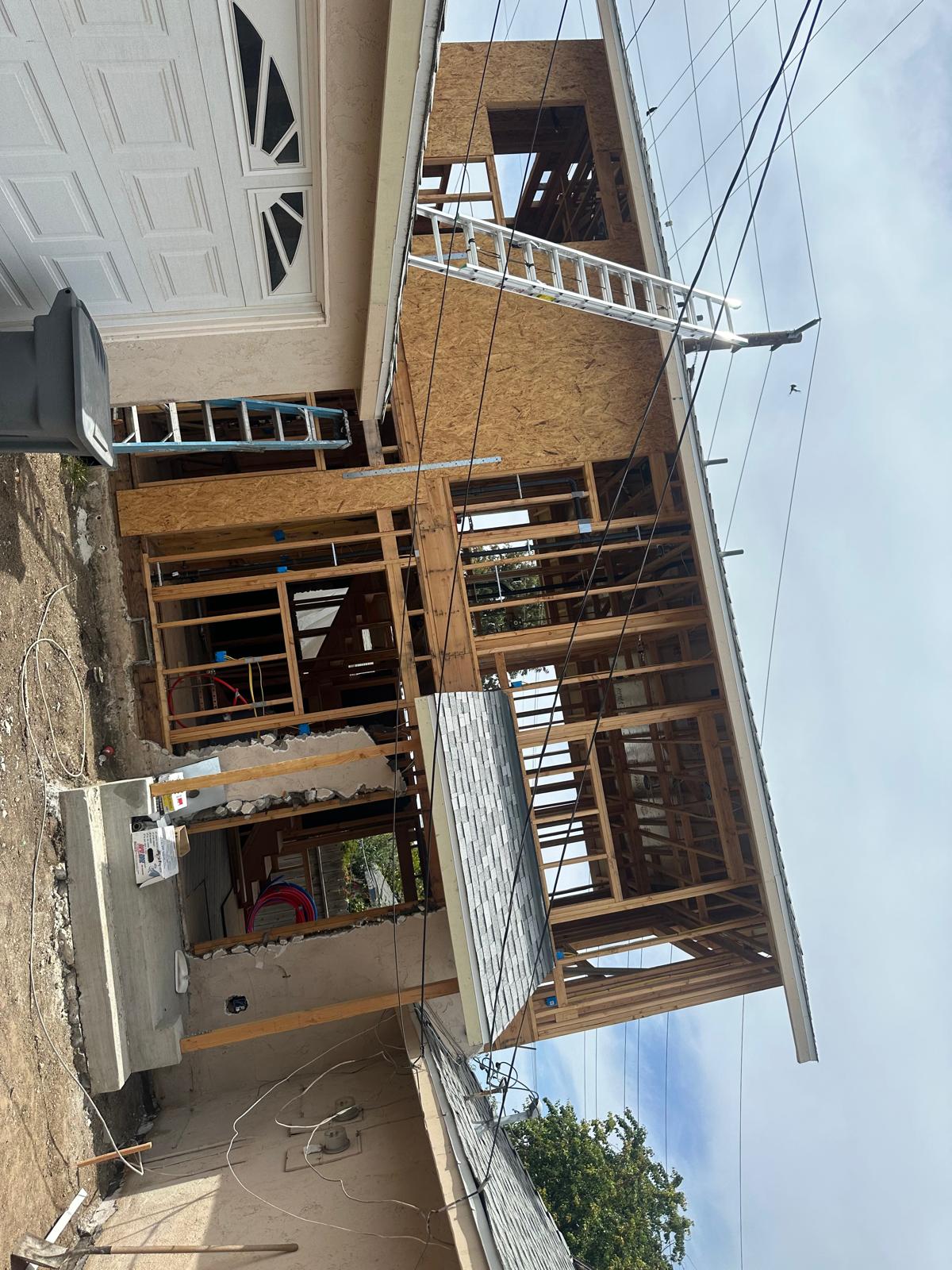 Framing and Construction at the Ocean Home Builders Torrance project